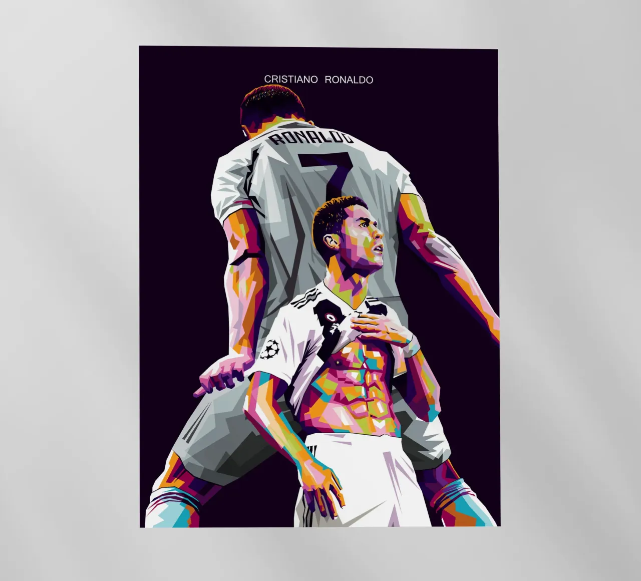 CR7 SIU pellicola backlit da WPAP MALANG