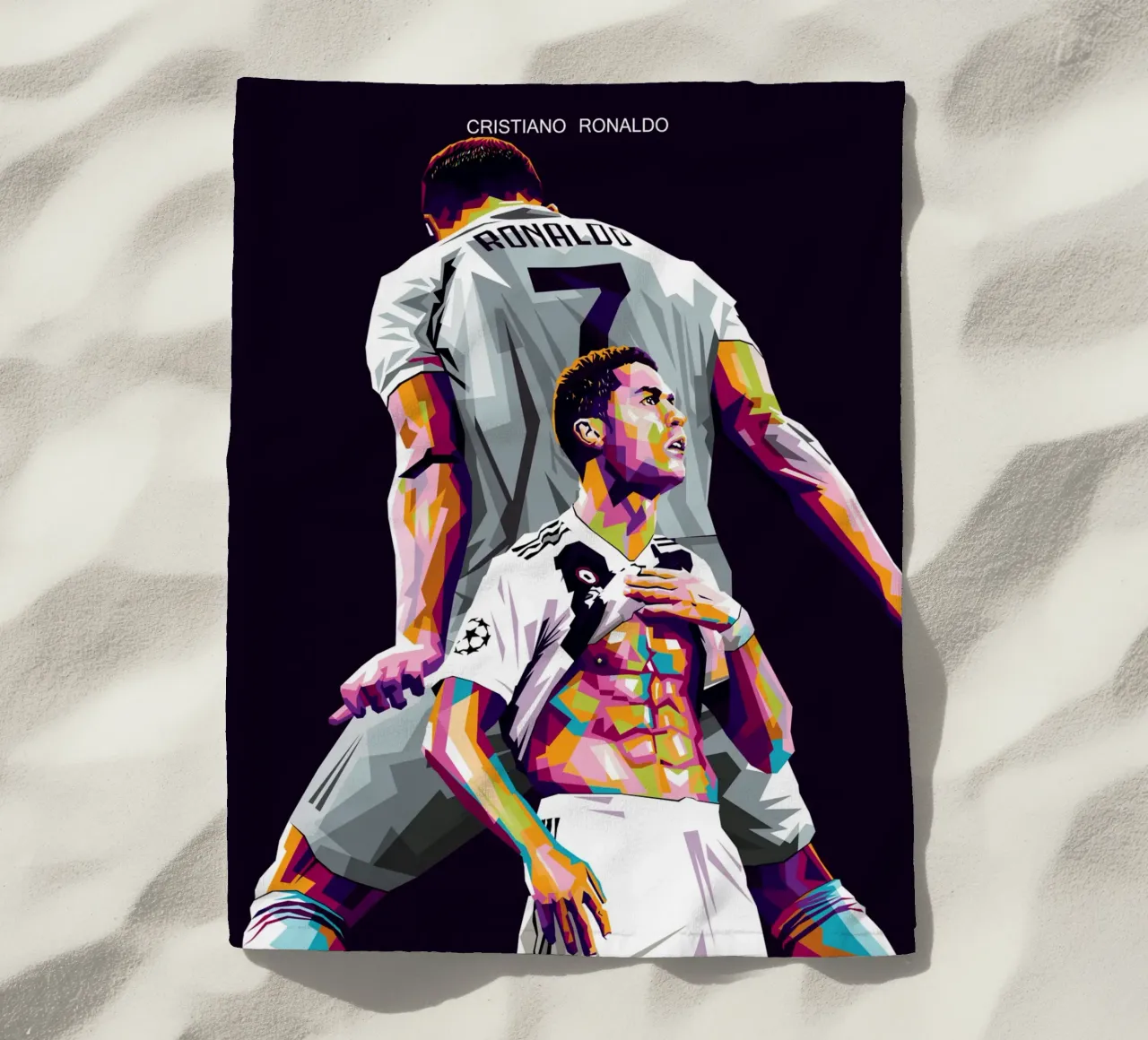 CR7 SIU beach towel by WPAP MALANG