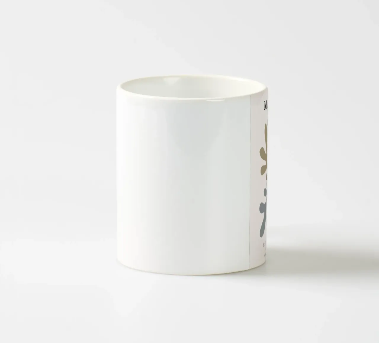 Matisse 1953 Formes organiques découpées Tons de terre mug en céramique de NorwesClub