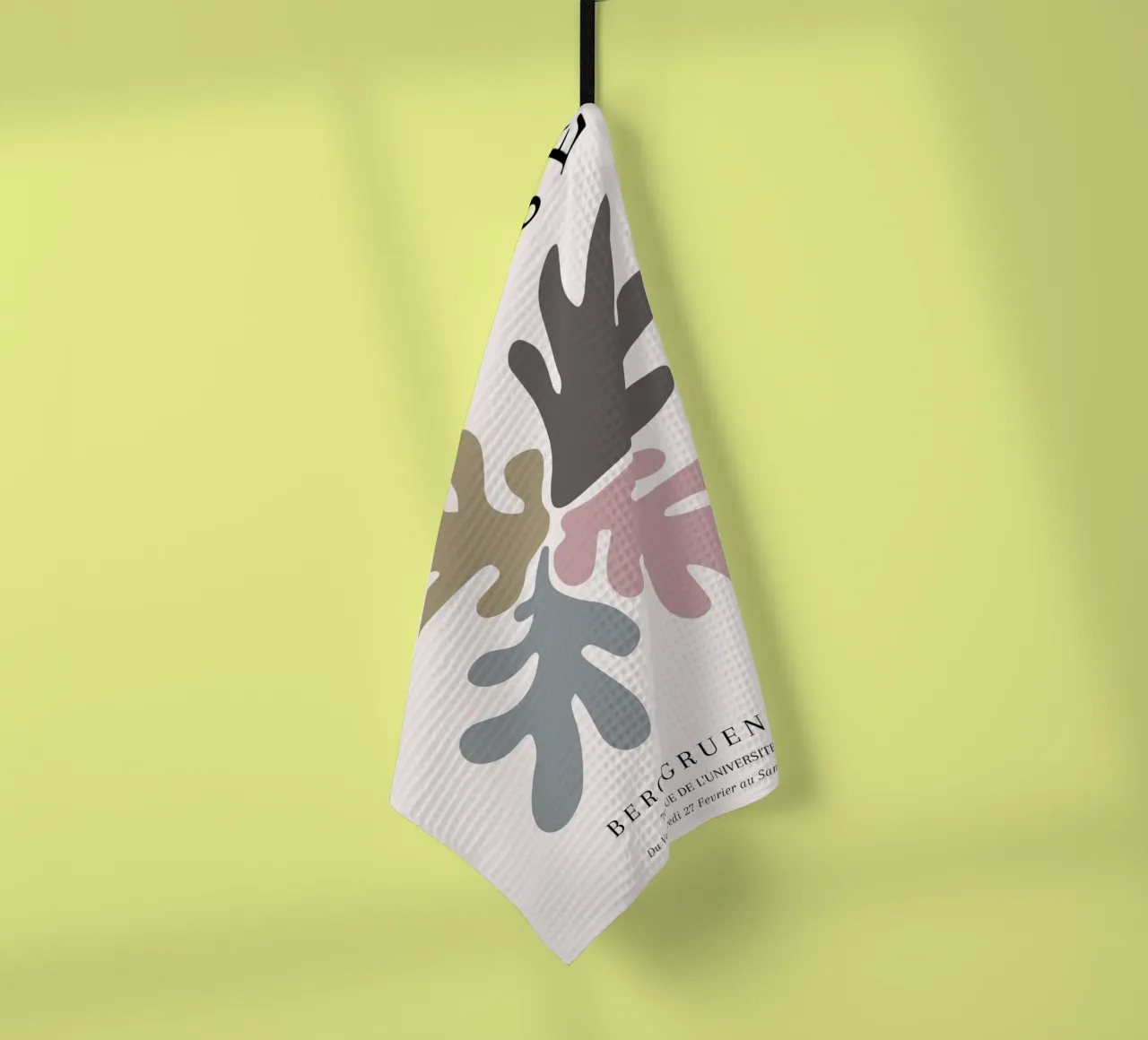 Matisse 1953 Cut-Out Organic Shapes Earth Tones tea towel by NorwesClub