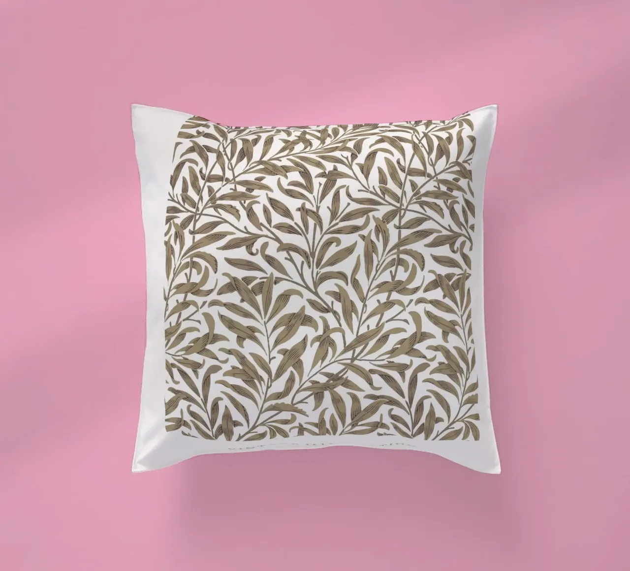 William Morris Arti e Mestieri Taupe Willow Bough cuscino da NorwesClub