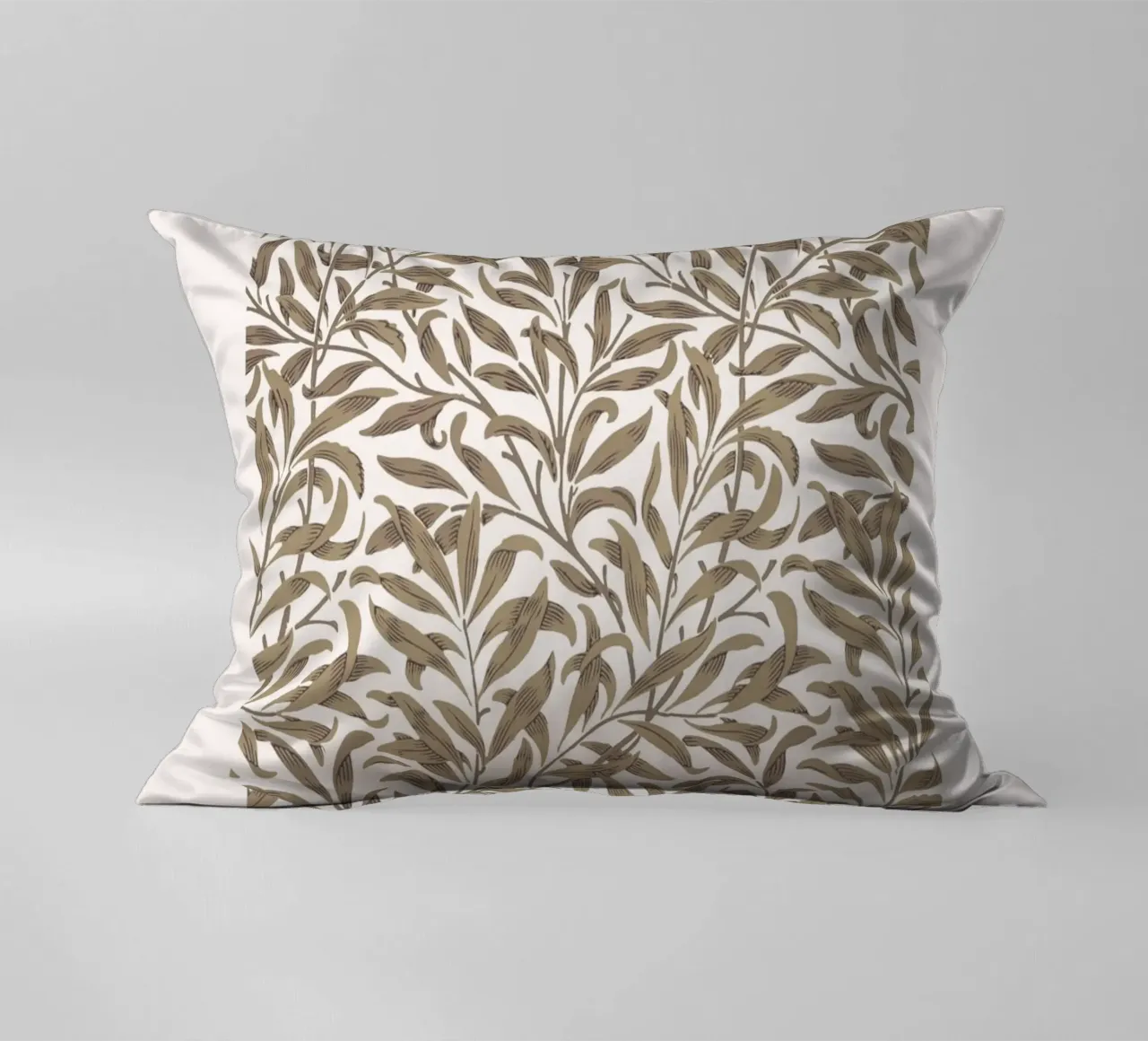 William Morris Arti e Mestieri Taupe Willow Bough cuscino da NorwesClub