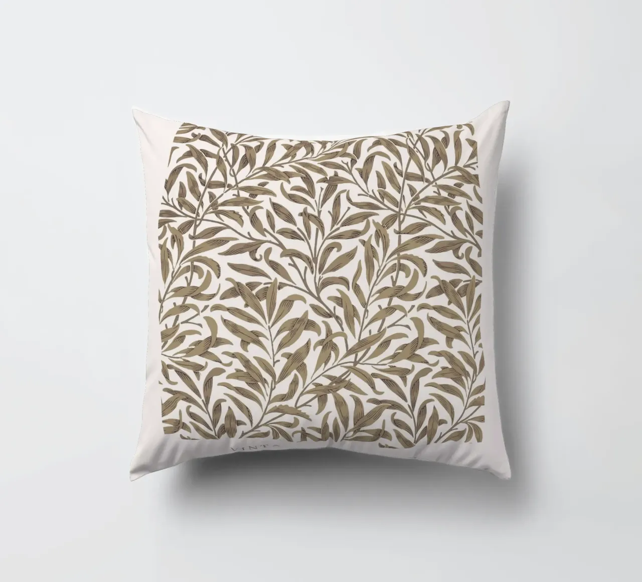 William Morris Arti e Mestieri Taupe Willow Bough cuscino da NorwesClub