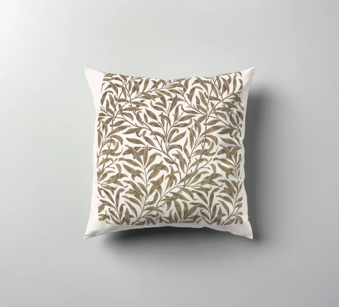 William Morris Arti e Mestieri Taupe Willow Bough cuscino da NorwesClub