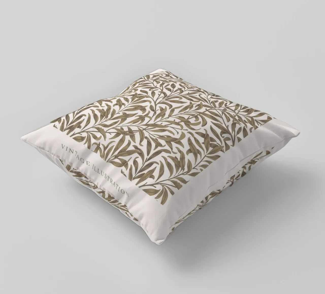 William Morris Arti e Mestieri Taupe Willow Bough cuscino da NorwesClub