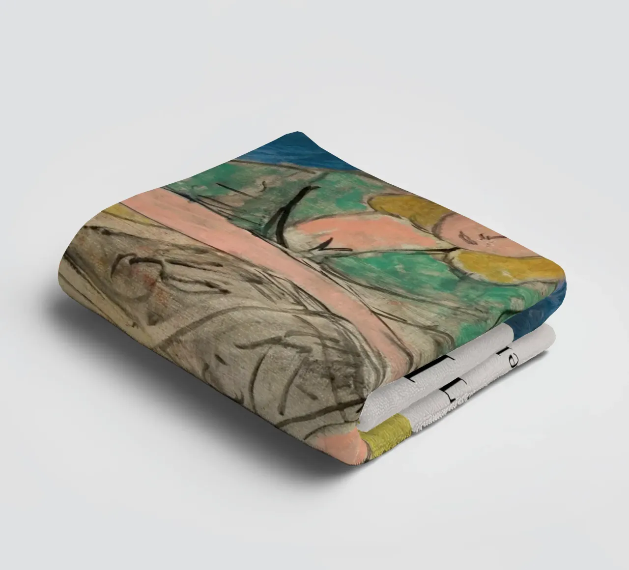 Lecteur Matisse à la table jaune 1944 Nice serviette de bain de NorwesClub