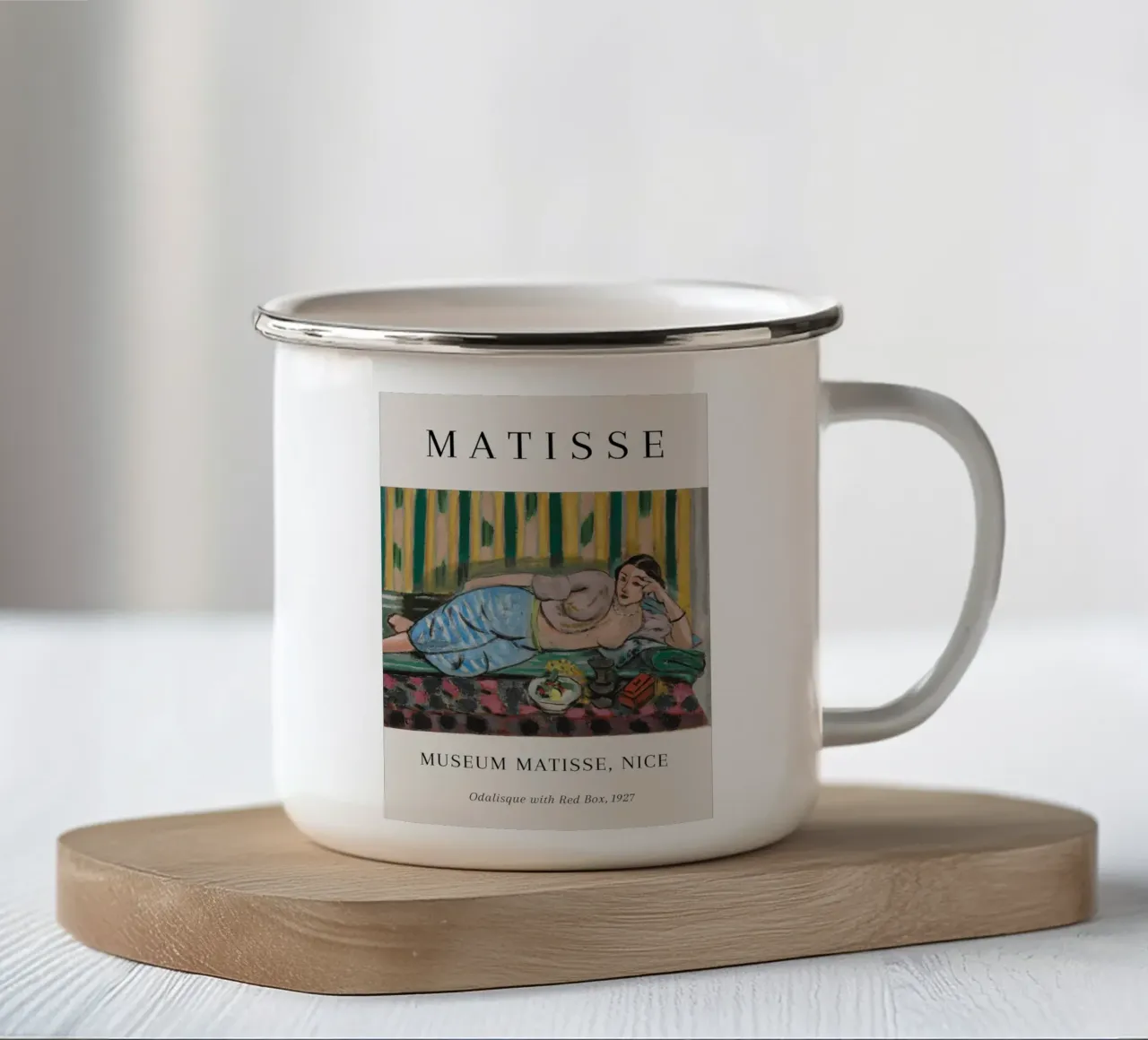 Matisse Odalisque With Red Box 1927 Painting enamel mug by NorwesClub