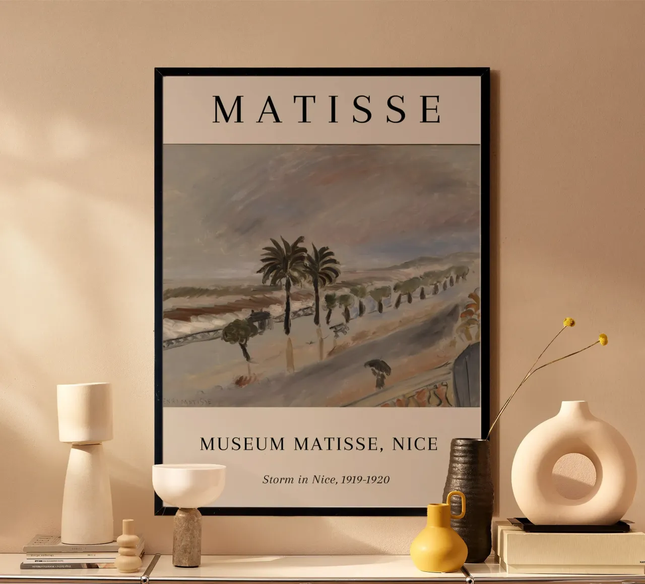 Matisse Tempesta a Nizza 1919-1920 Paesaggio Poster poster con telaio in plastica da NorwesClub
