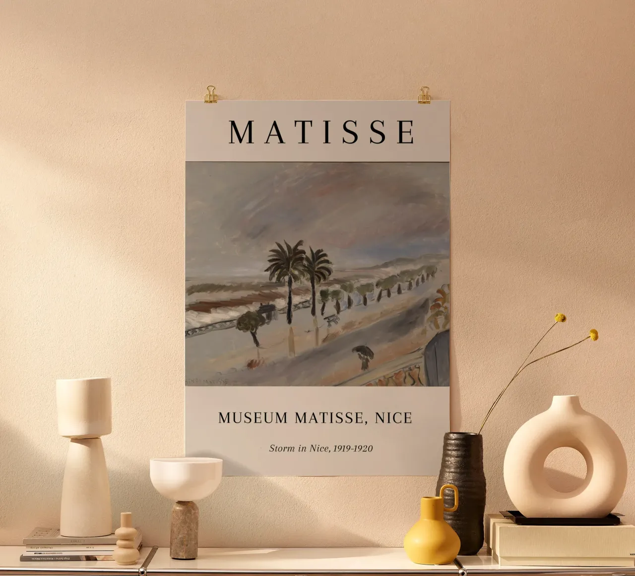 Matisse Tempesta a Nizza 1919-1920 Paesaggio Poster poster con telaio in plastica da NorwesClub