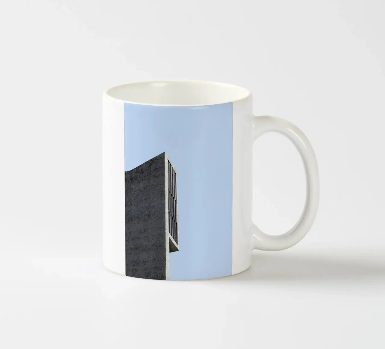 Berlin Brutalist Church 2 Keramik Tasse von Marc Schulthess