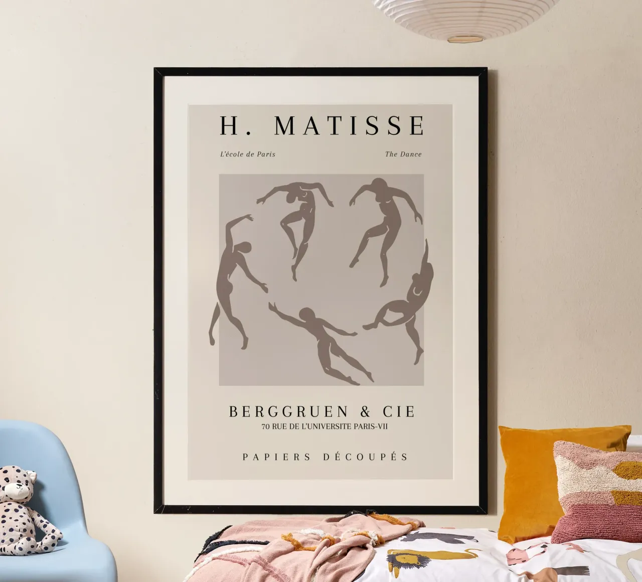 Henri Matisse La Danza Iconico Astratto Figura Poster poster da NorwesClub