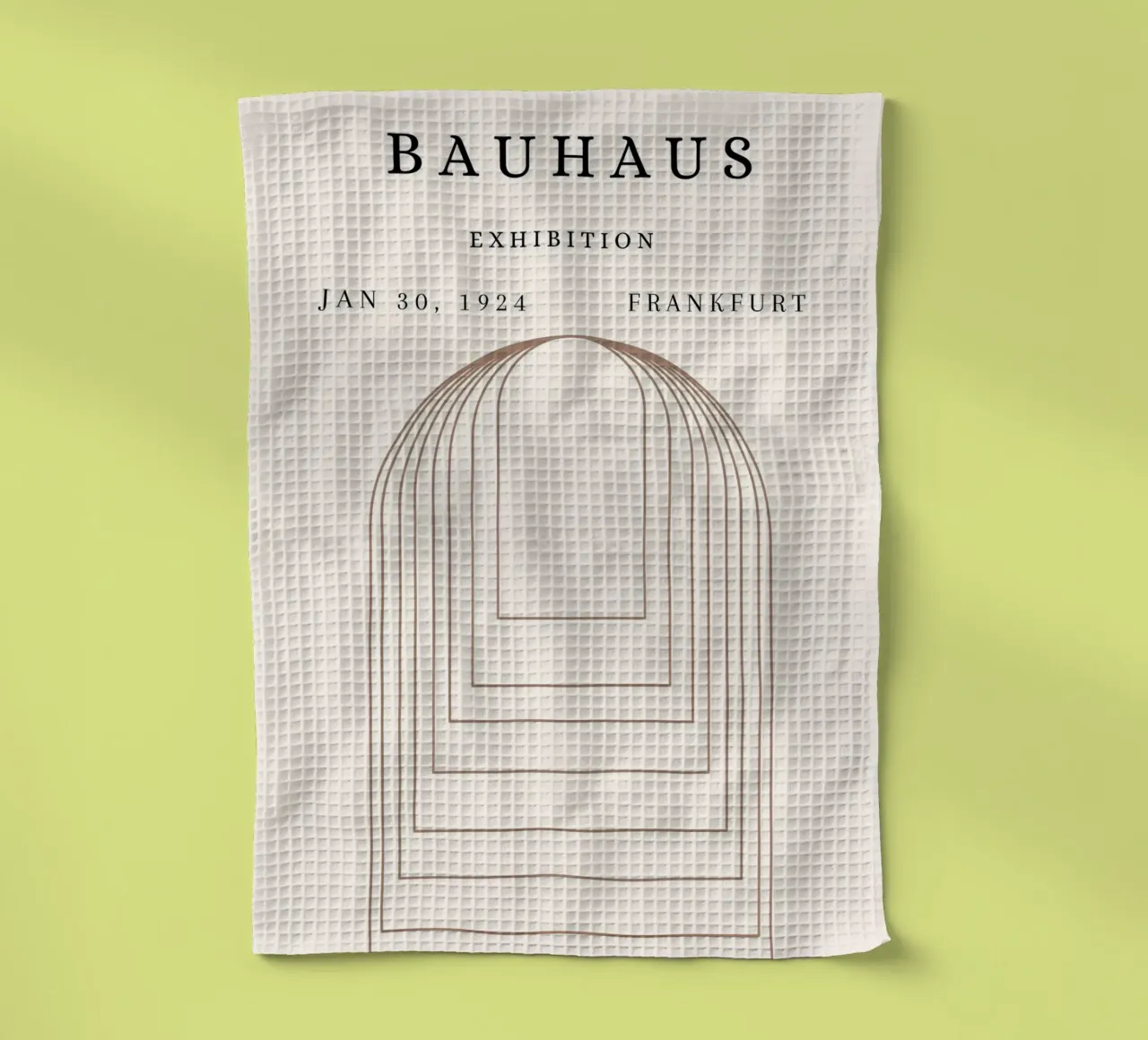 Poster Bauhaus 1924 Archi geometrici di tunnel canovaccio da cucina da NorwesClub