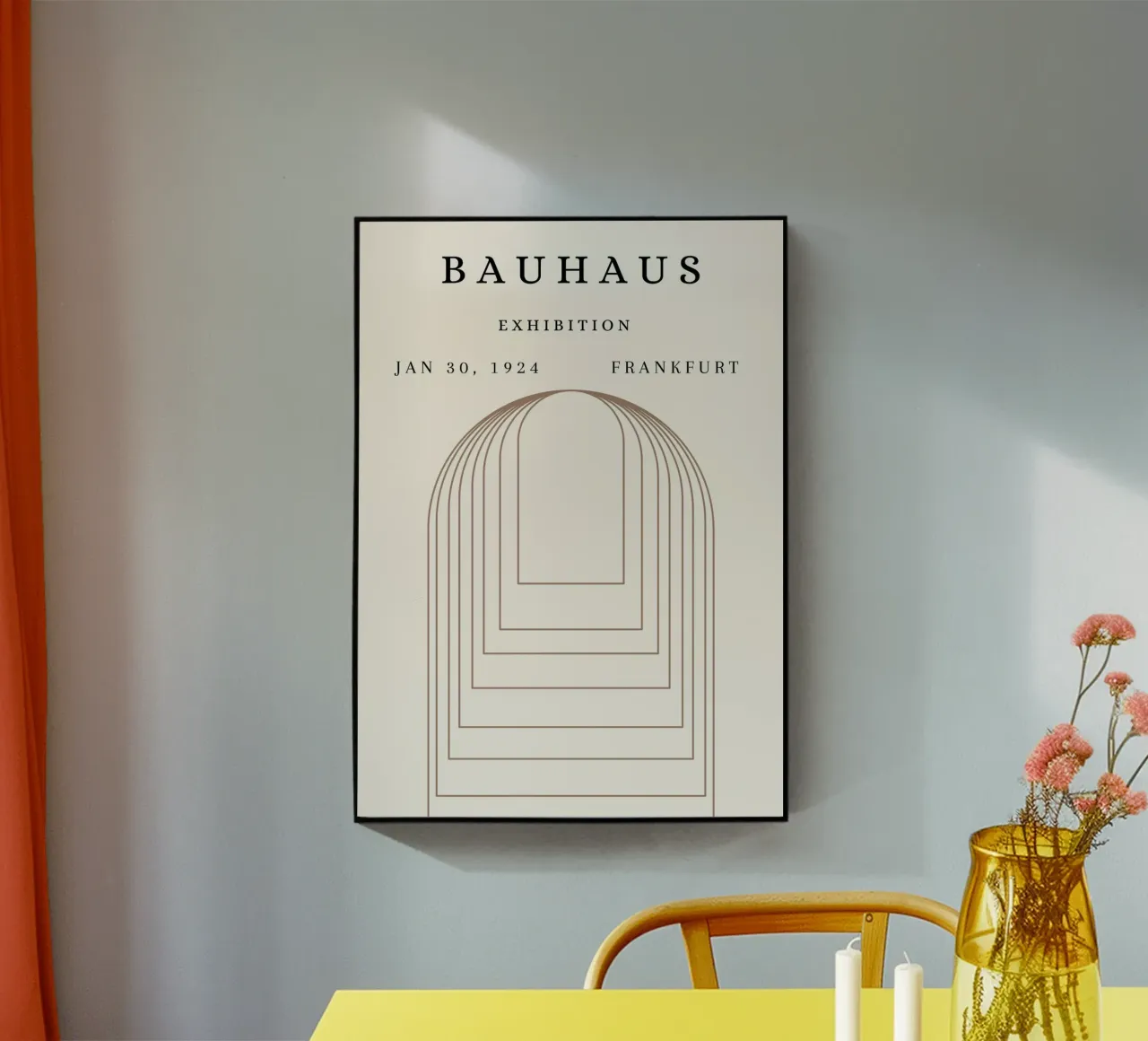 Poster Bauhaus 1924 Archi geometrici di tunnel plexiglass da NorwesClub