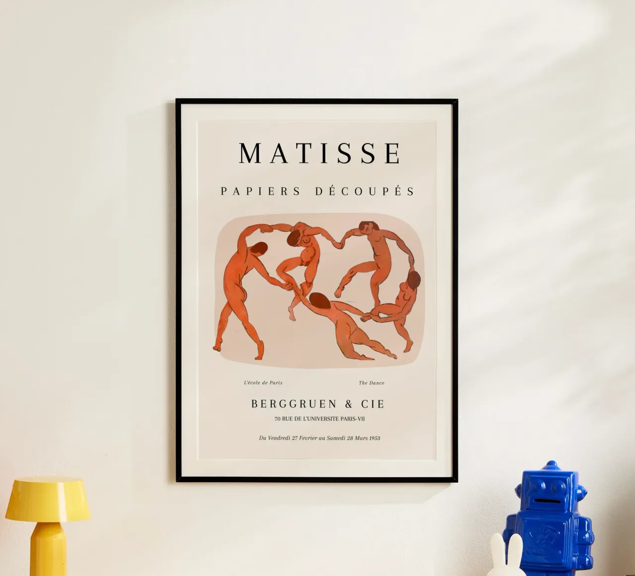 Matisse La Danza Poster iconico con figure arancioni carta hahnemühle da NorwesClub