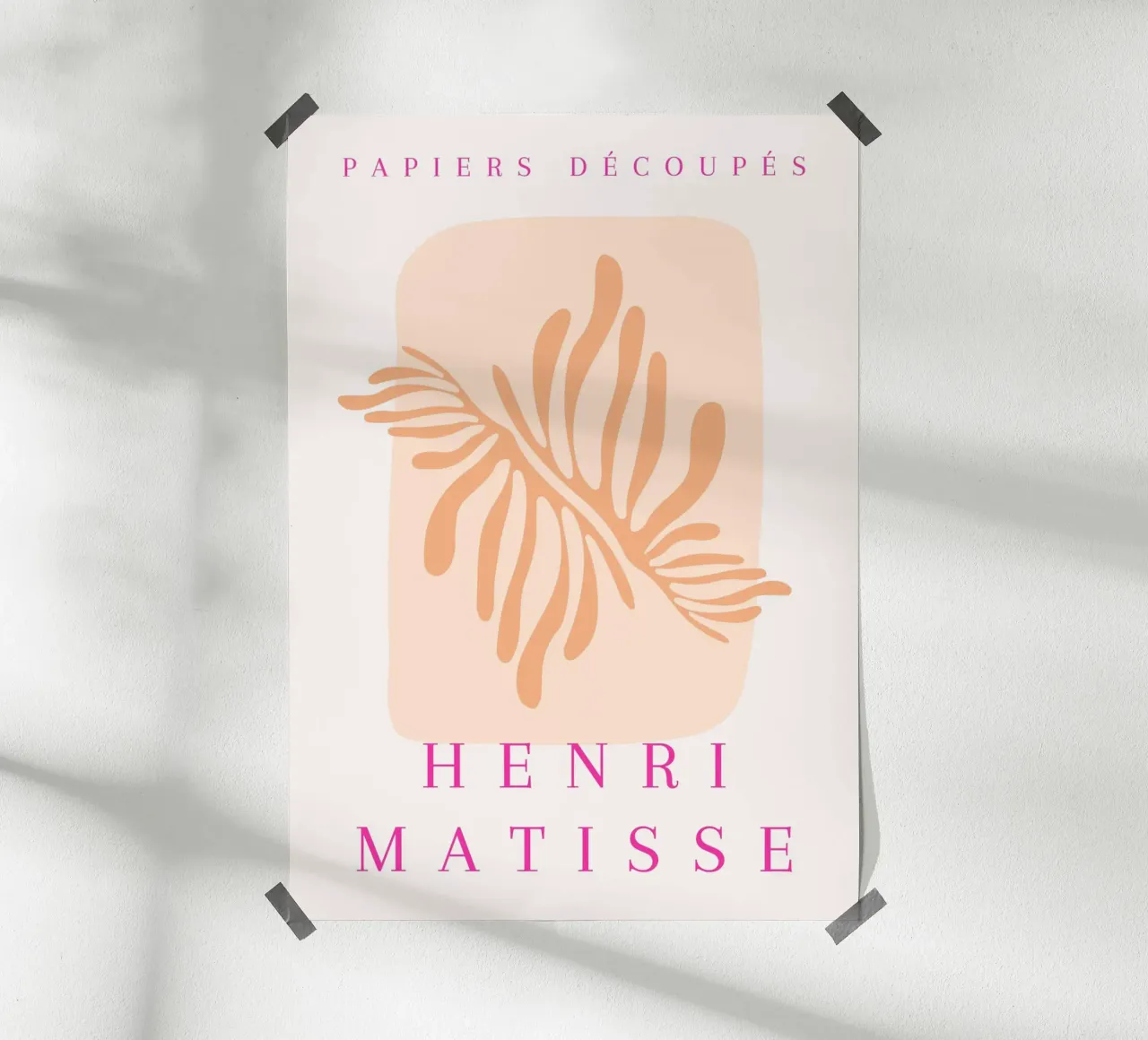 Henri Matisse astratto organico ritagliato Papiers Découpés poster da NorwesClub
