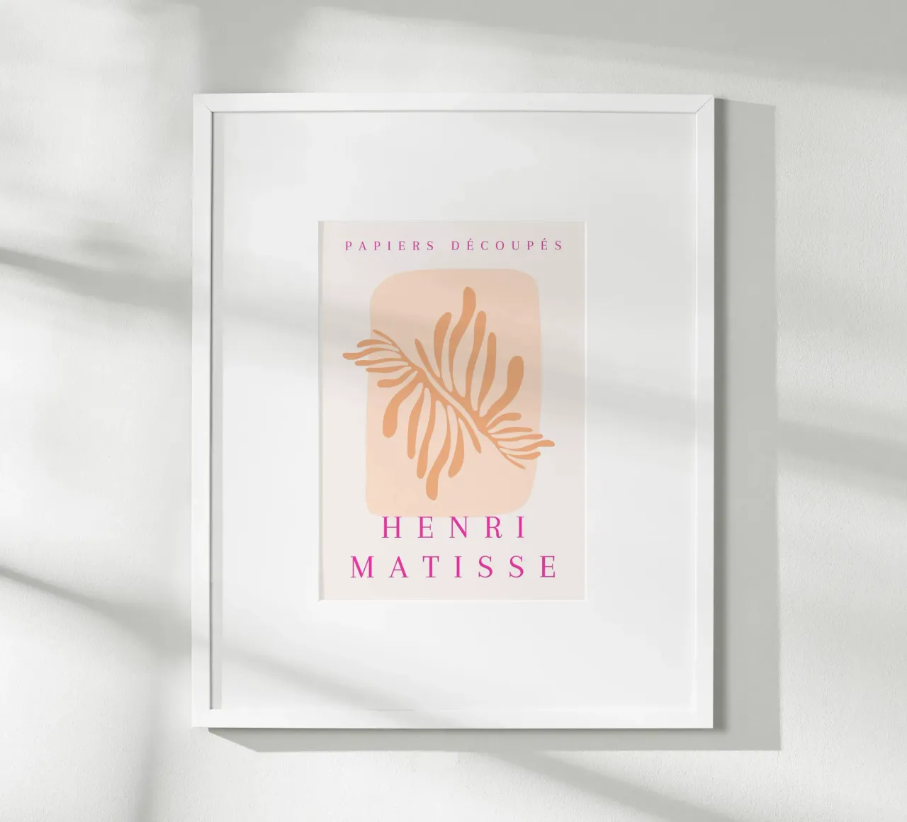 Henri Matisse astratto organico ritagliato Papiers Découpés poster da NorwesClub