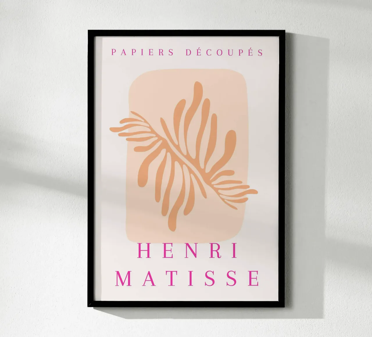 Henri Matisse astratto organico ritagliato Papiers Découpés poster da NorwesClub