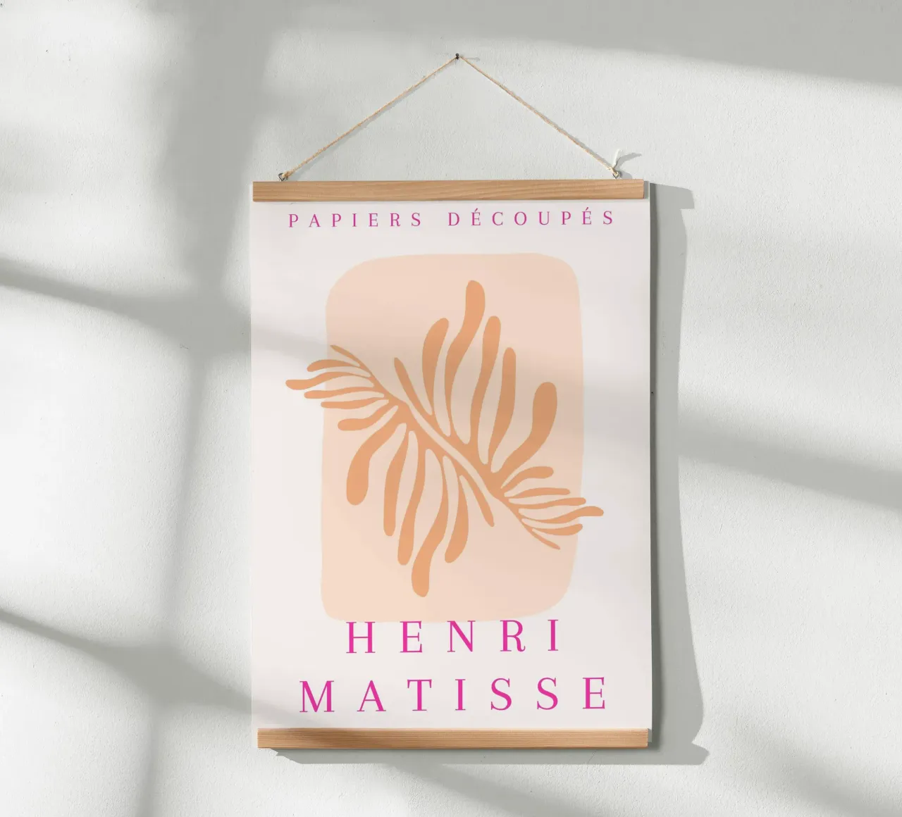 Henri Matisse astratto organico ritagliato Papiers Découpés poster da NorwesClub