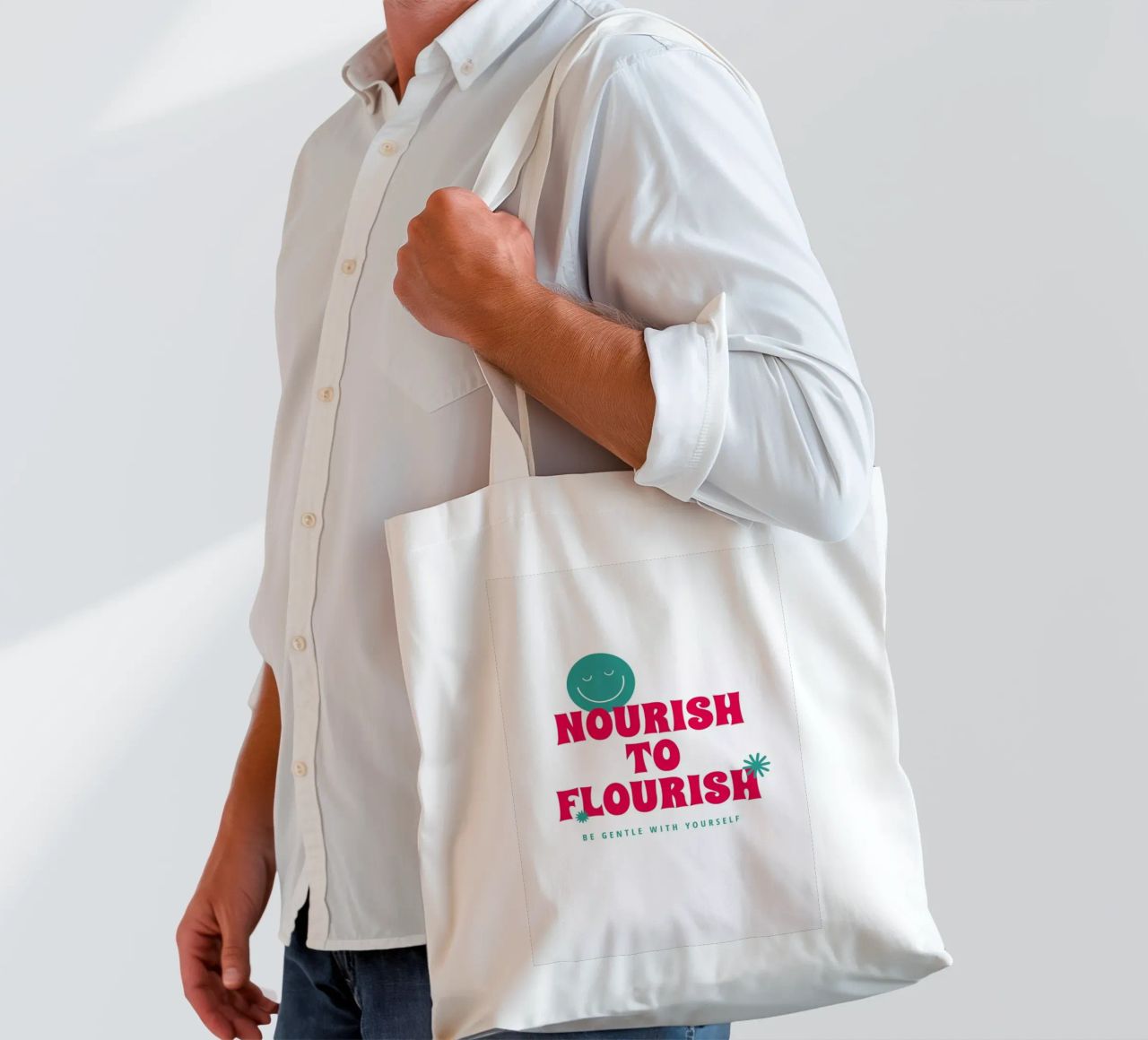Nourish to Flourish tote bag by Studio One