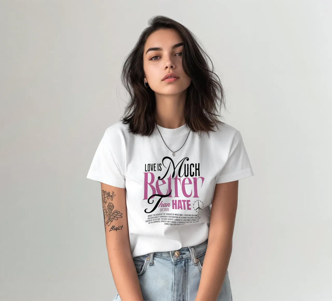 Love is Much Better Than Hate t-shirt da artelevenstudio