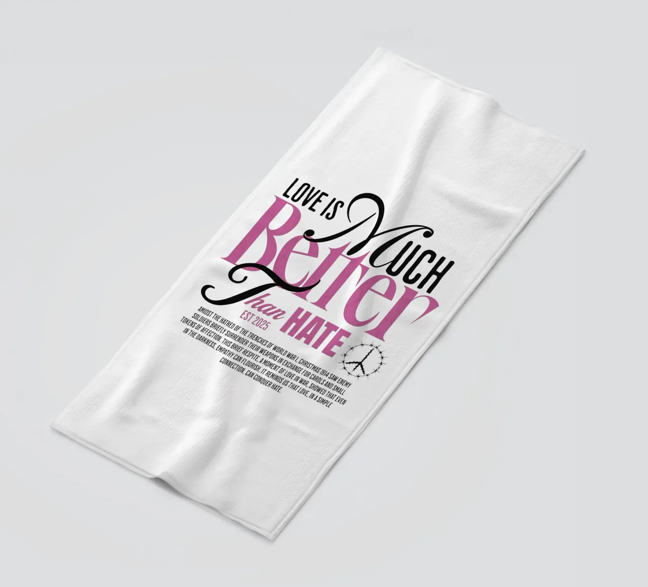 Love is Much Better Than Hate telo mare da artelevenstudio