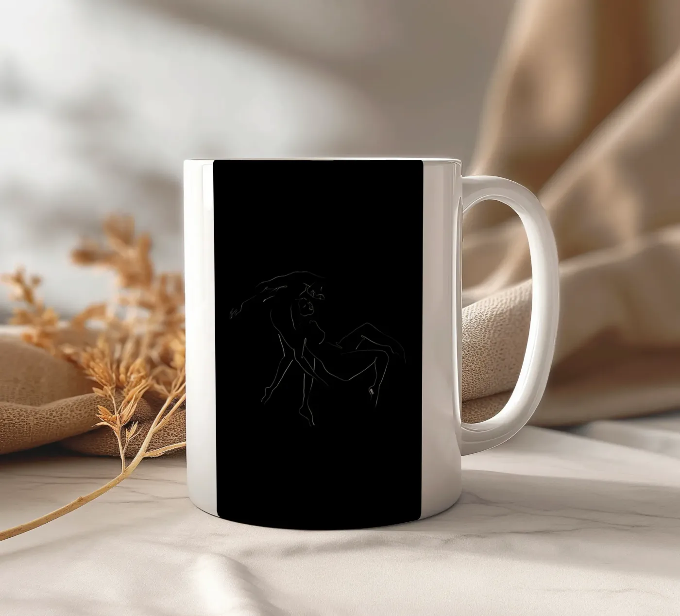 Couple ceramic mug by Ninhol