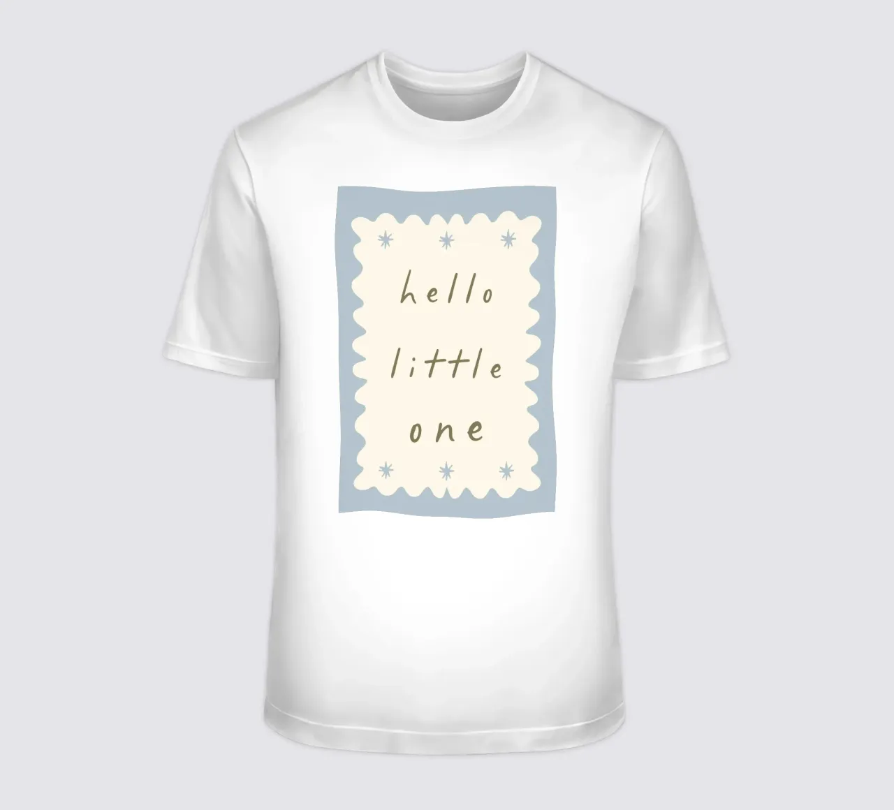 Hello Little One, Minimalist Print for Nursery, Playroom Art t-shirt by SunshinePrints