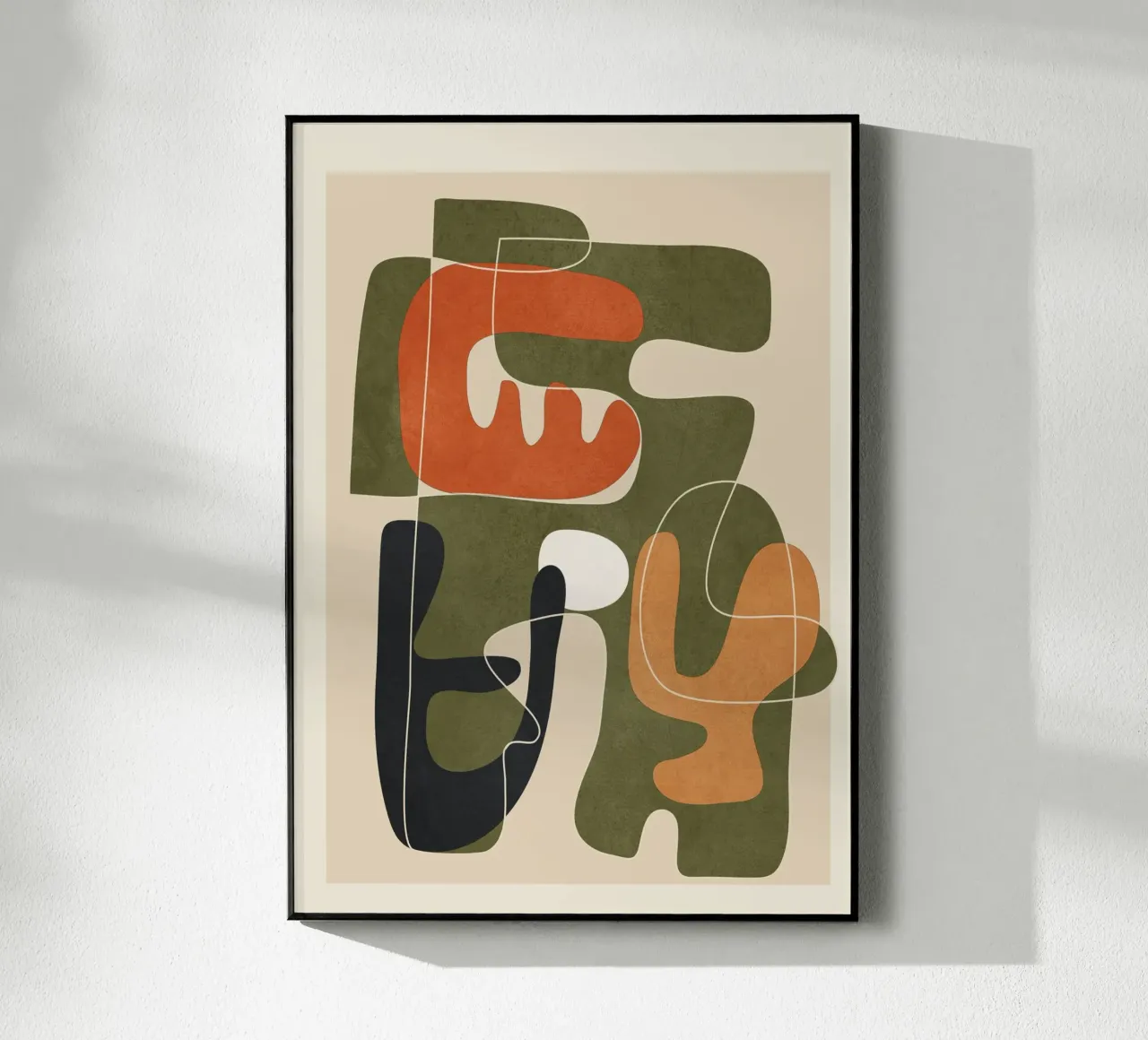 Organic Rhythms 2 acryl van Nadjaa