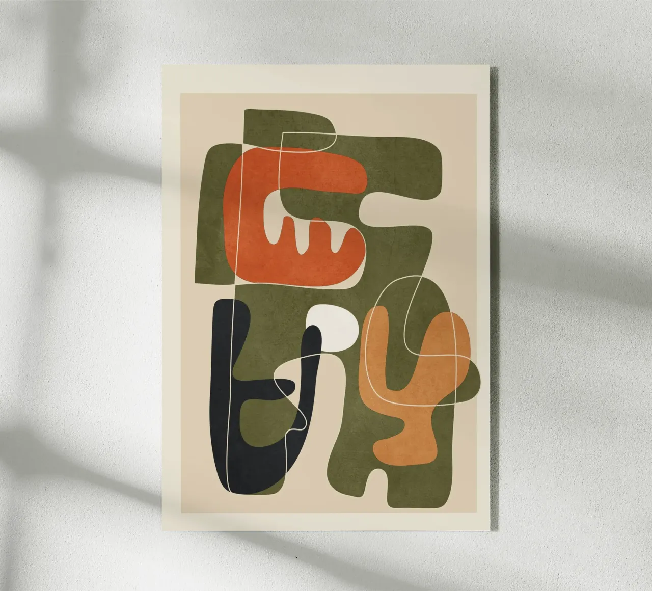 Organic Rhythms 2 acryl van Nadjaa