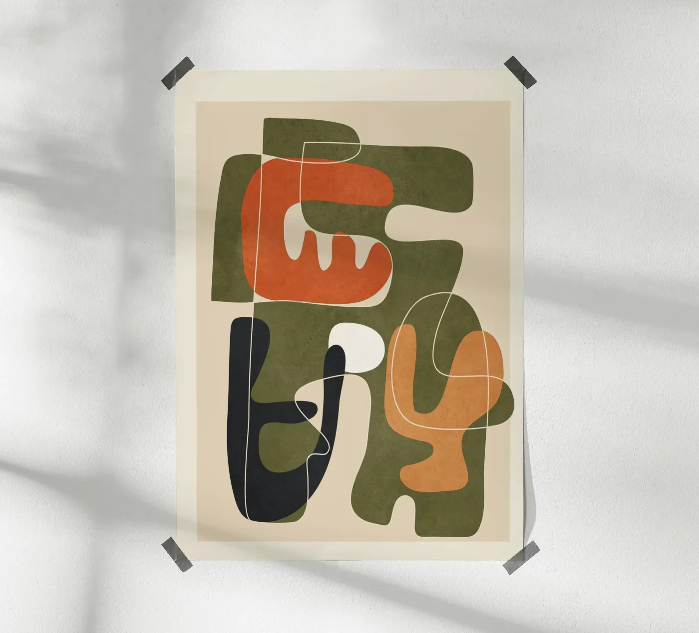 Organic Rhythms 2 poster van Nadjaa