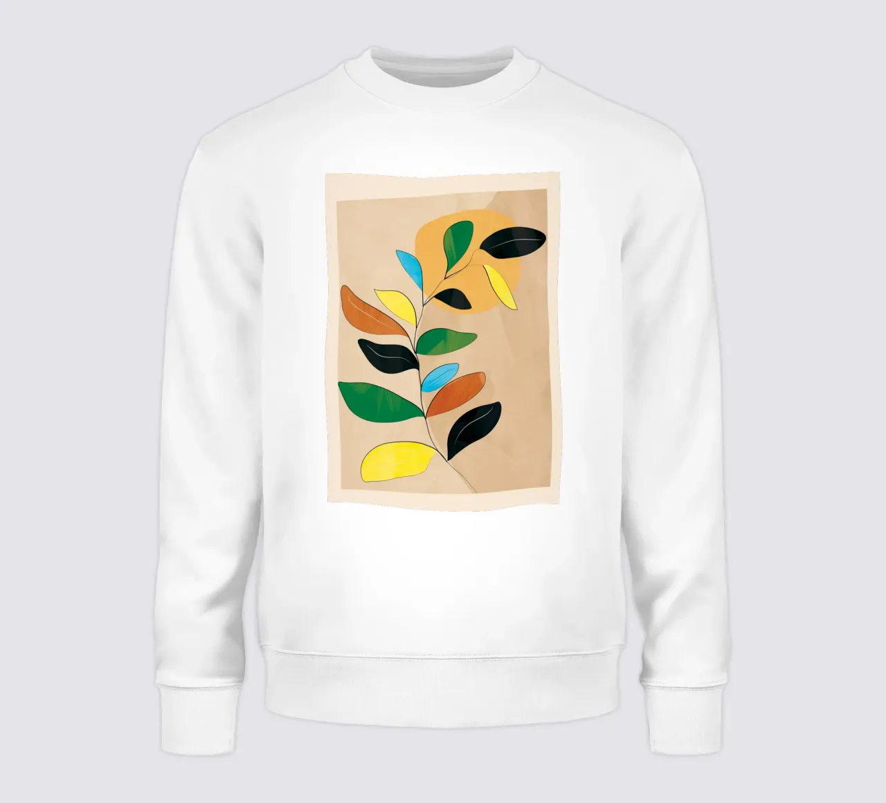 Minimal Abstract Art Plant felpa da Nadjaa