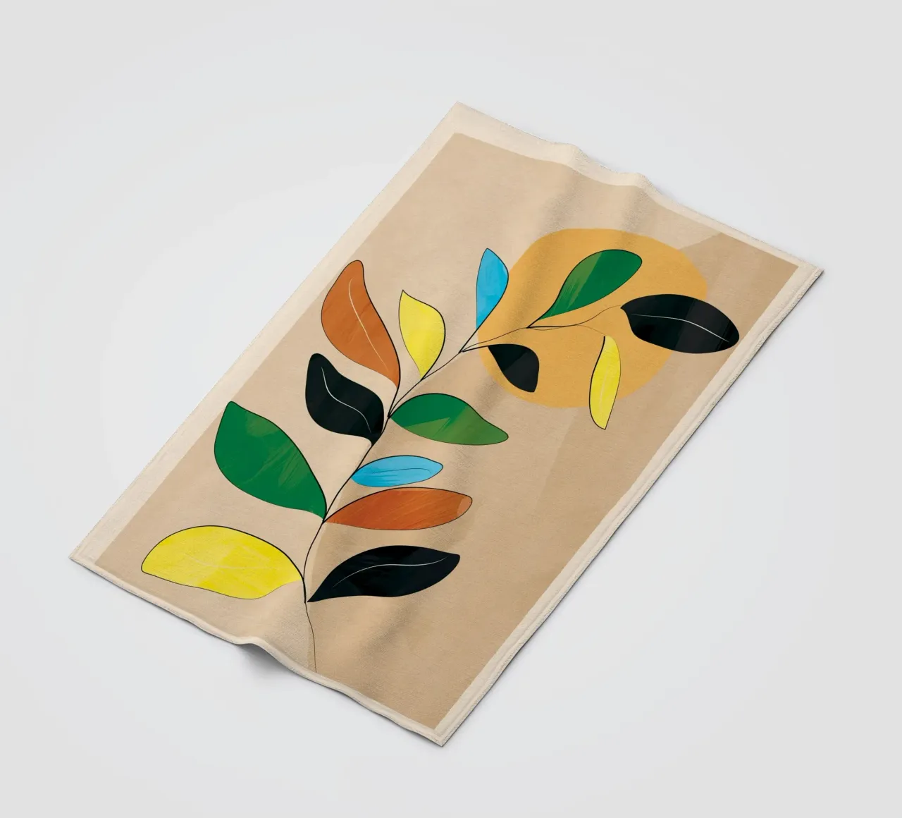 Minimal Abstract Art Plant coperta in pile da Nadjaa