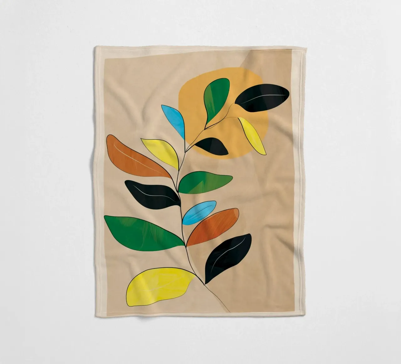 Minimal Abstract Art Plant coperta in pile da Nadjaa