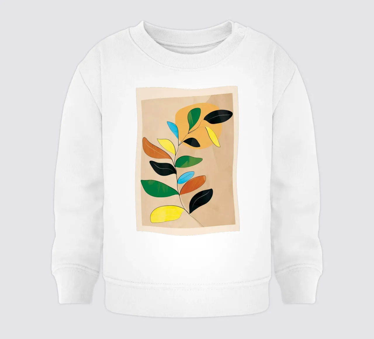 Minimal Abstract Art Plant felpa neonato da Nadjaa