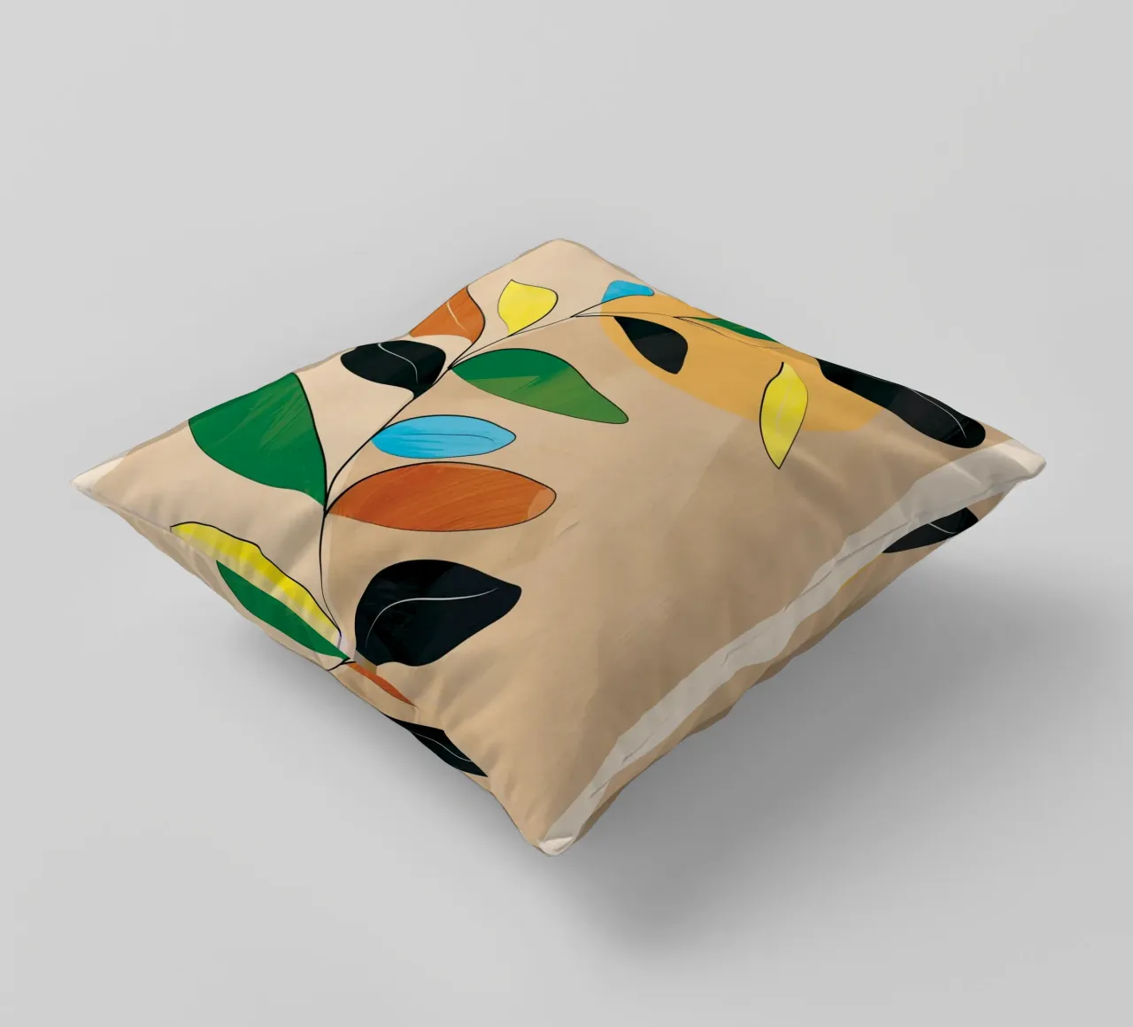Minimal Abstract Art Plant cuscino da Nadjaa