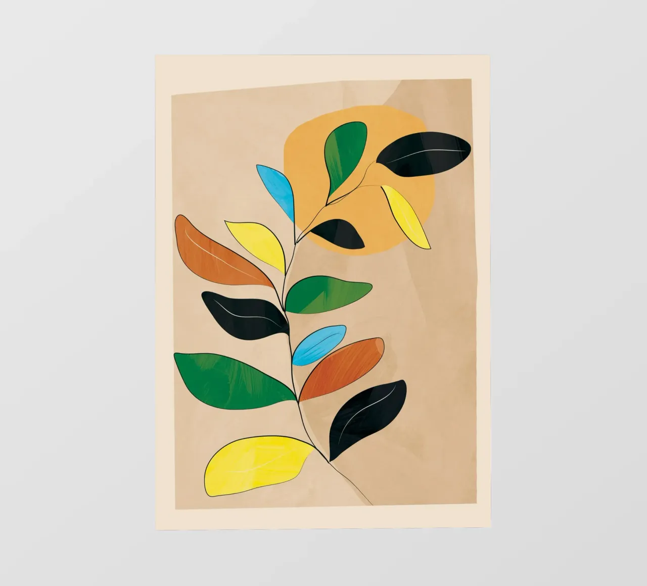 Minimal Abstract Art Plant pellicola backlit da Nadjaa