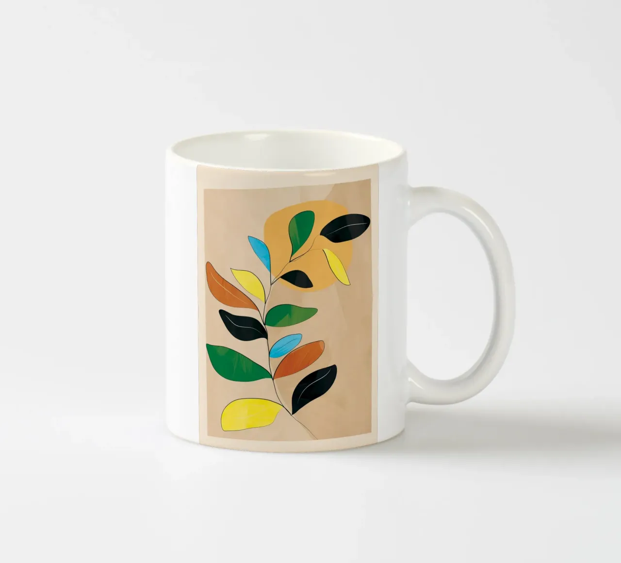 Minimal Abstract Art Plant tazza in ceramica da Nadjaa