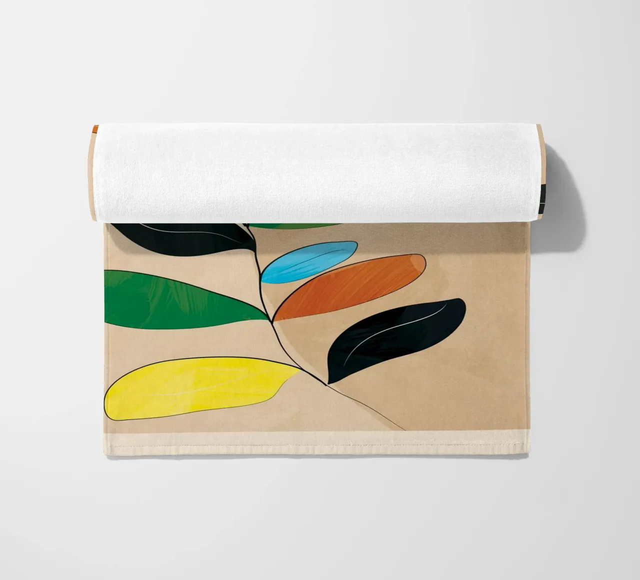 Minimal Abstract Art Plant telo mare da Nadjaa