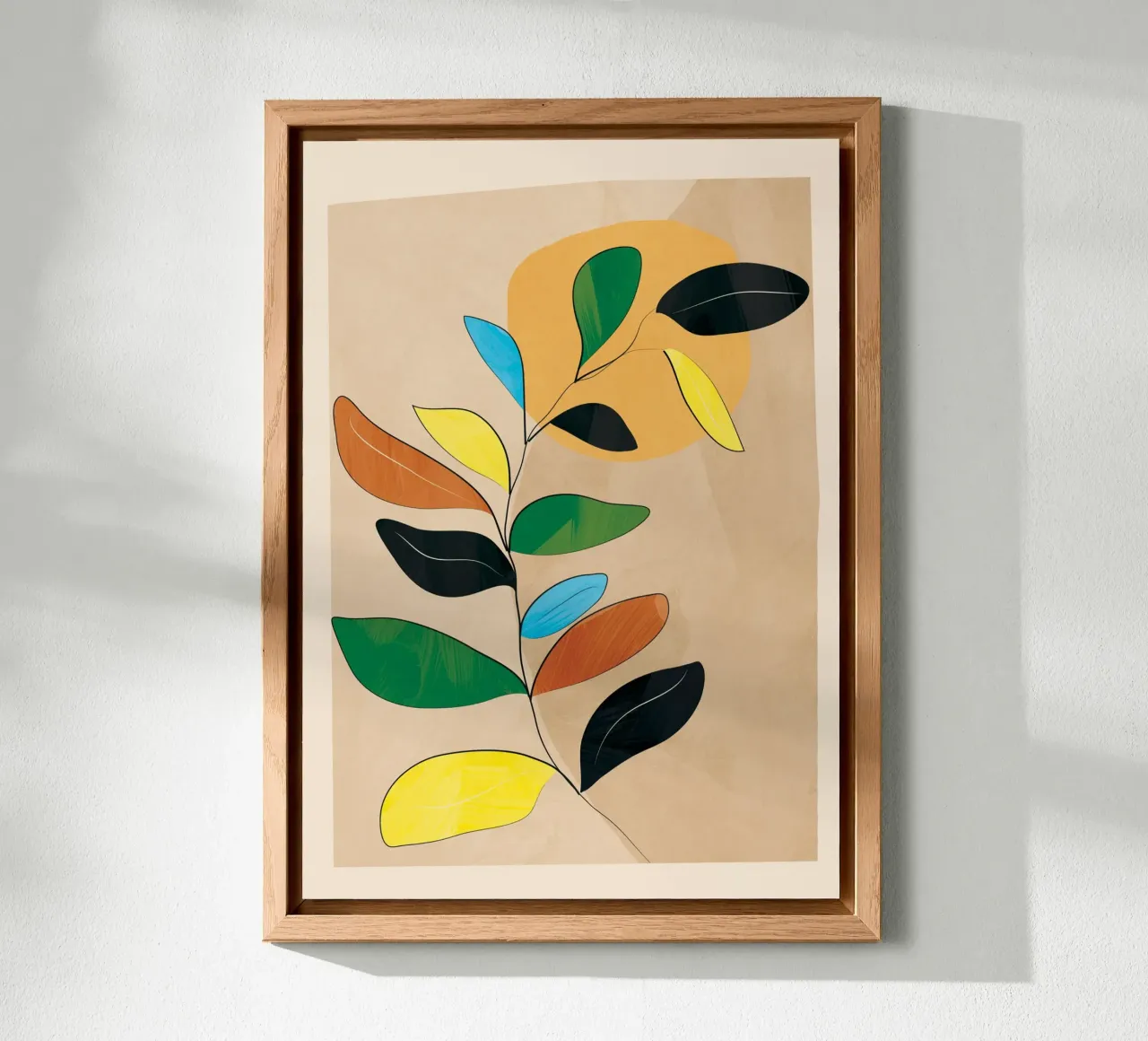 Minimal Abstract Art Plant alluminio dibond da Nadjaa