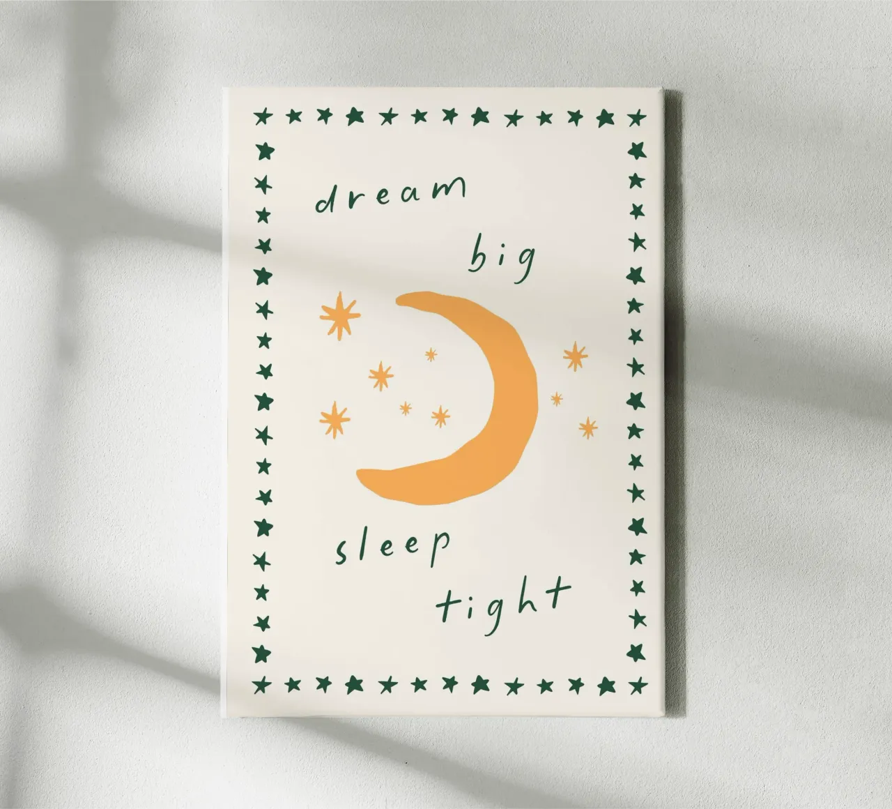 Boho Poster, hemelse print voor kinderkamer, kindermuurkunst canvas met Baklijst van SunshinePrints