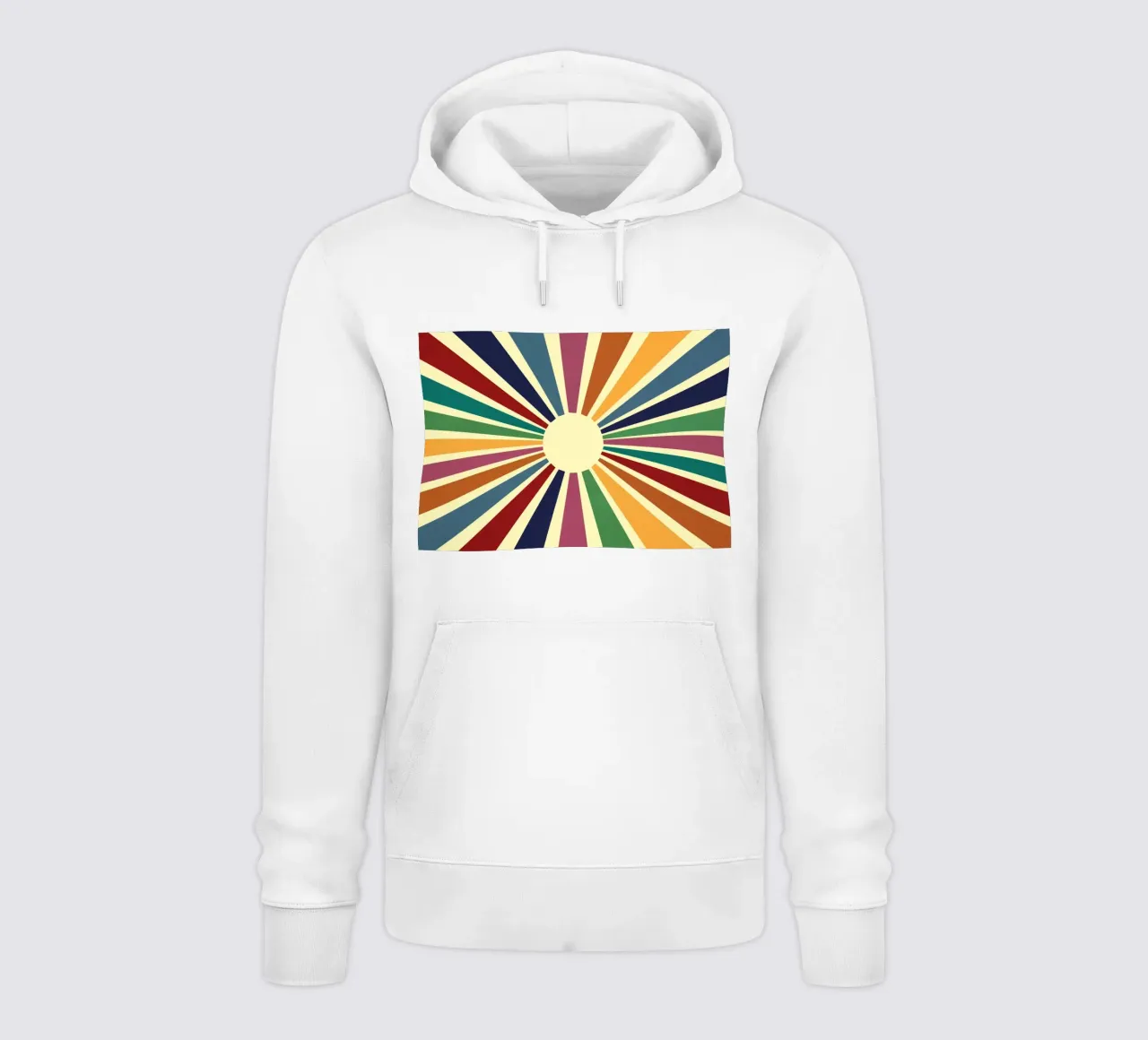 Sun Retro Art II felpa con cappuccio da Nadjaa