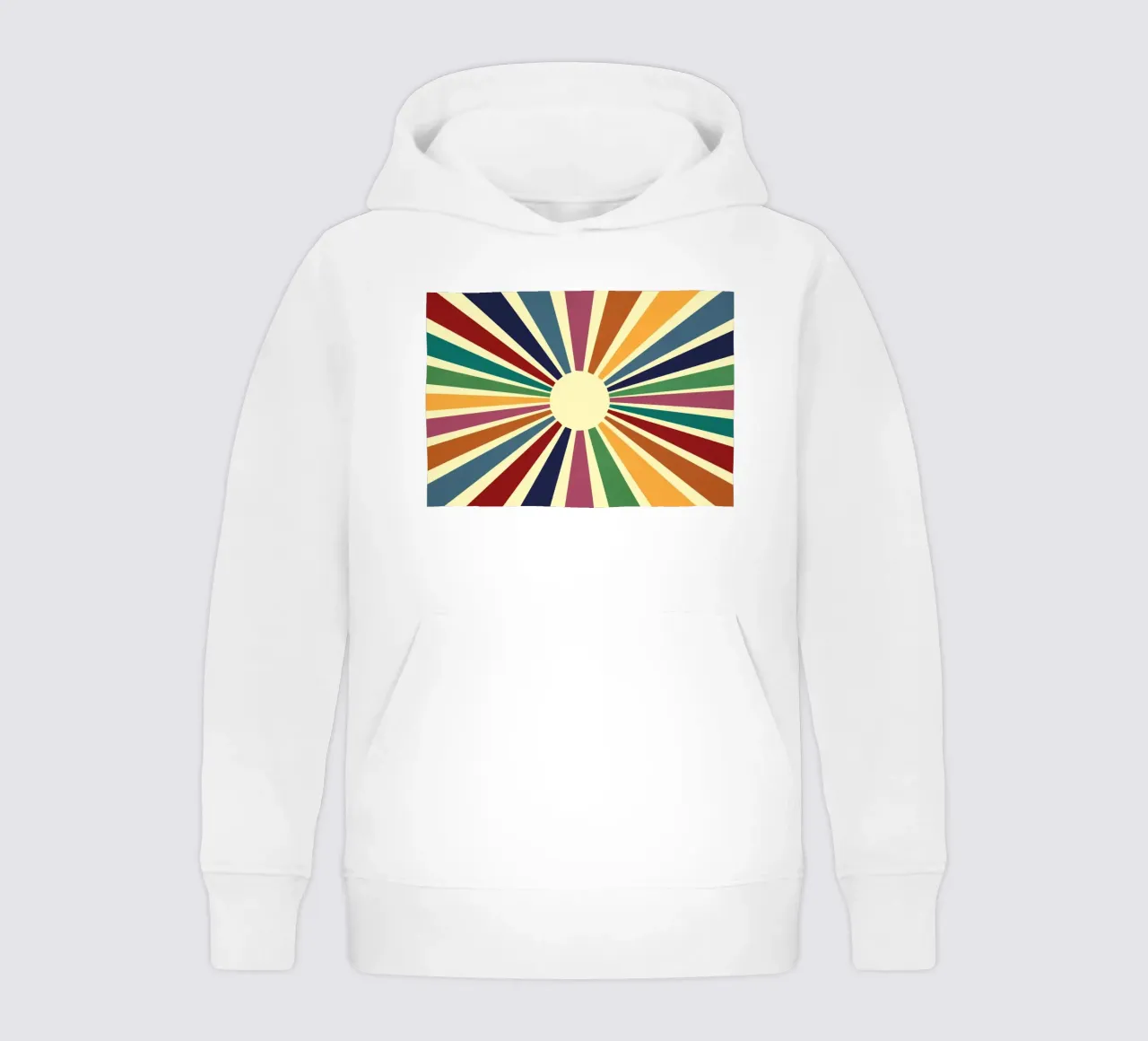 Sun Retro Art II felpa bambino con cappuccio da Nadjaa