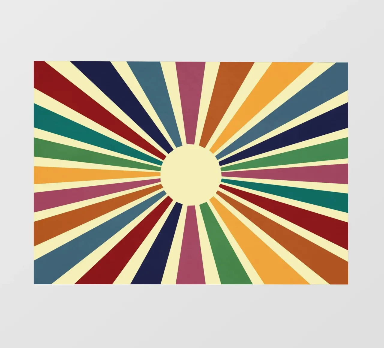 Sun Retro Art II telo in pvc da Nadjaa