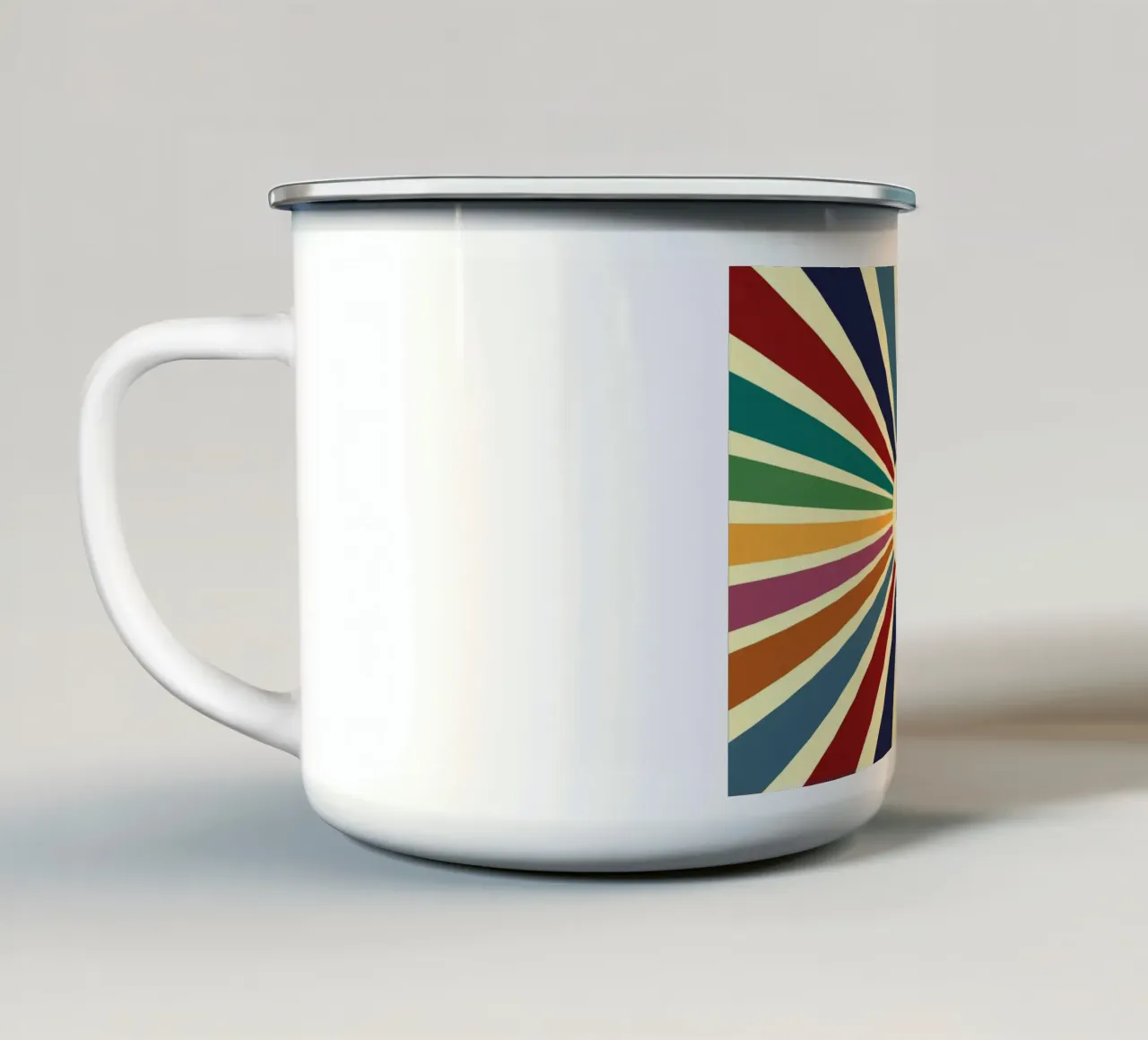 Sun Retro Art II tazza in smalto da Nadjaa