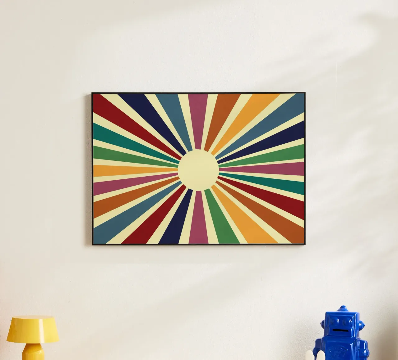 Sun Retro Art II alluminio dibond da Nadjaa