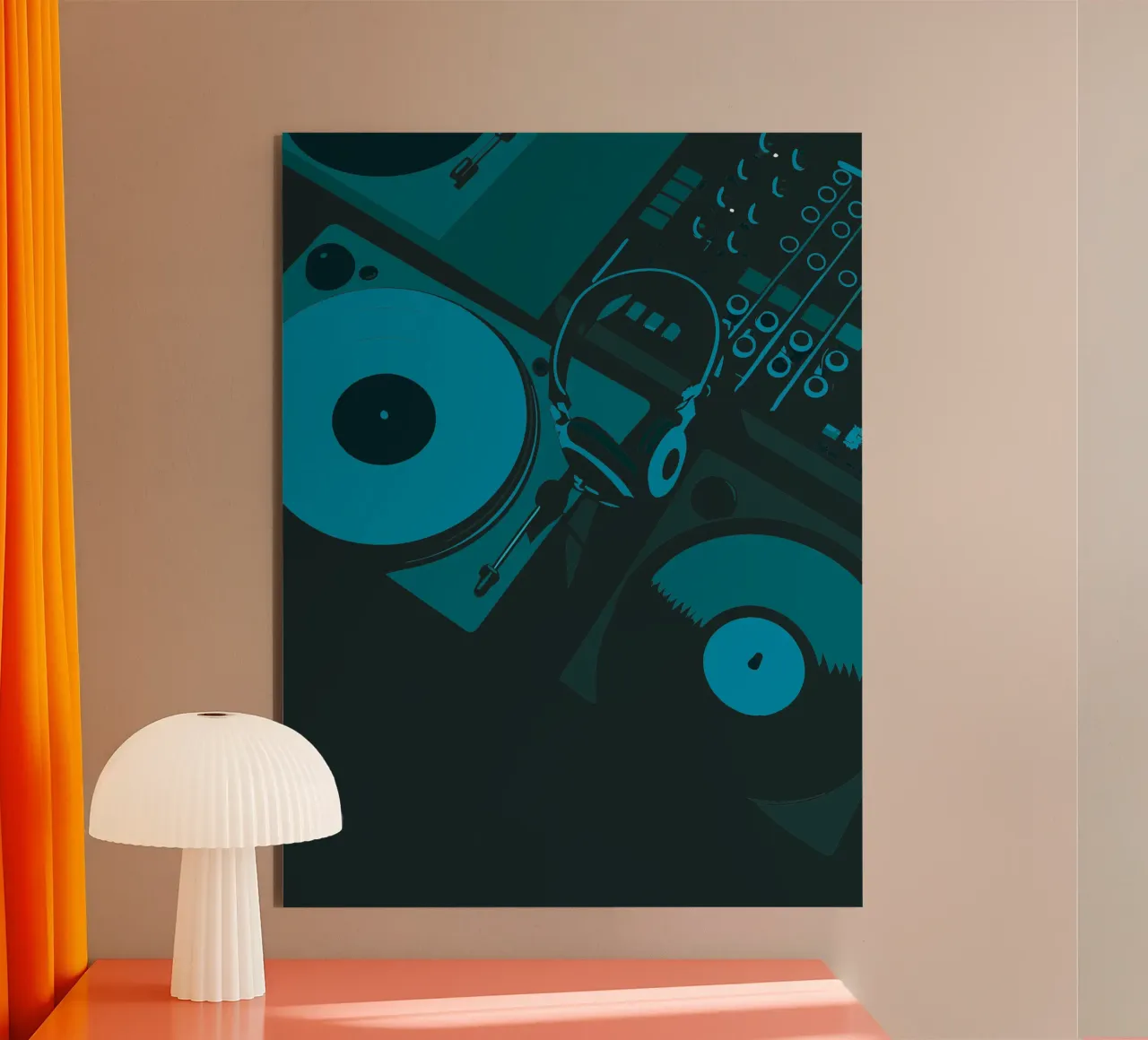 Dj Turntables alu-dibond by MUSIC EDITION