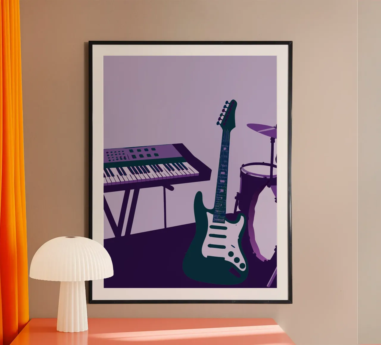 Strumento musicale poster con telaio in plastica da MUSIC EDITION