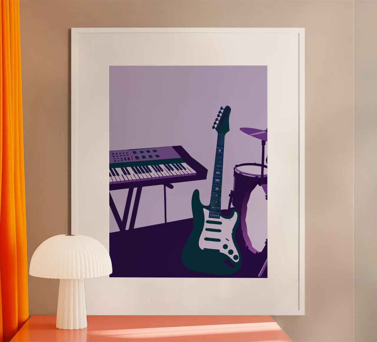 Strumento musicale poster con telaio in plastica da MUSIC EDITION