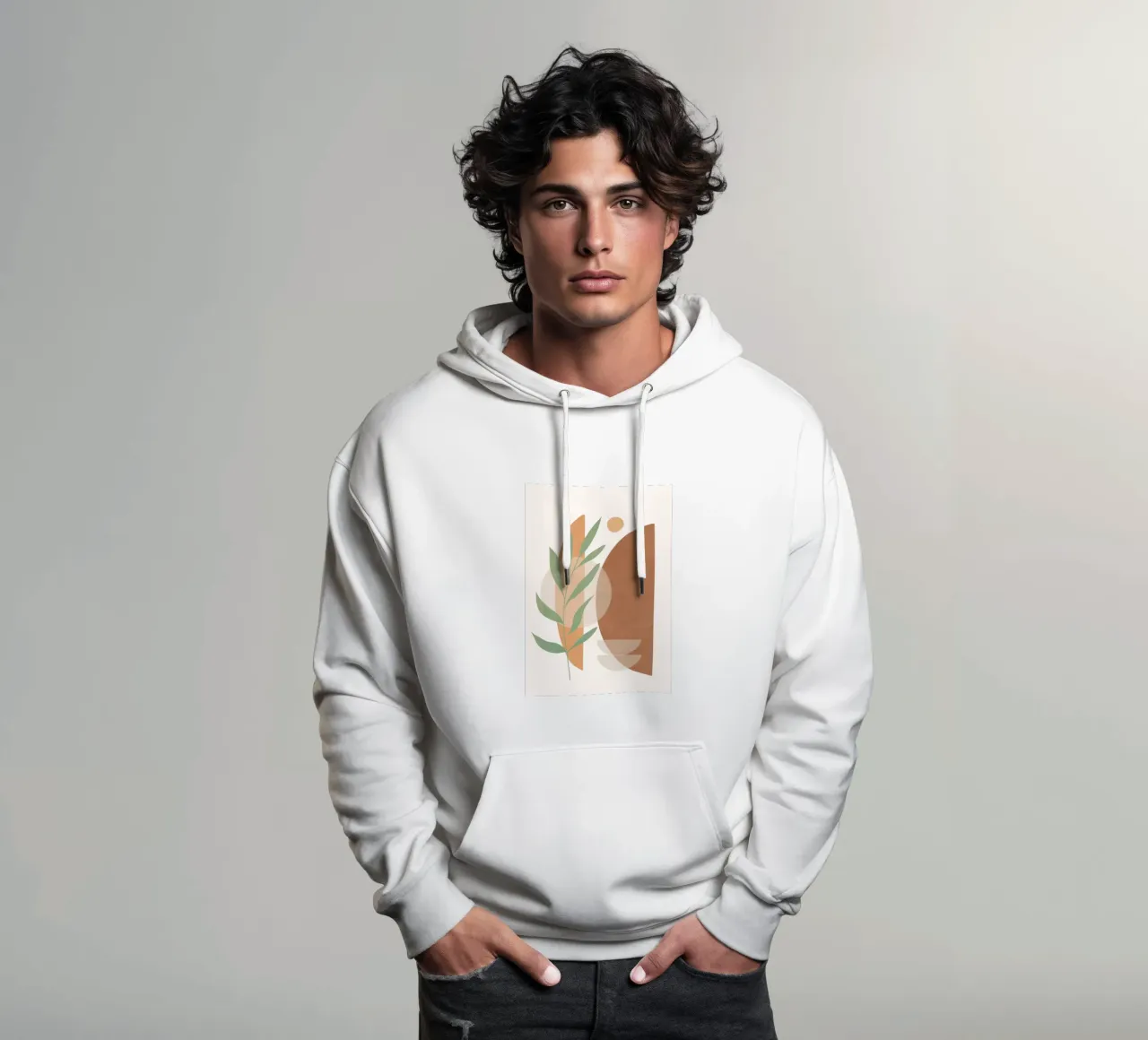 Abstract Rock Geometry 02 felpa con cappuccio da cityart