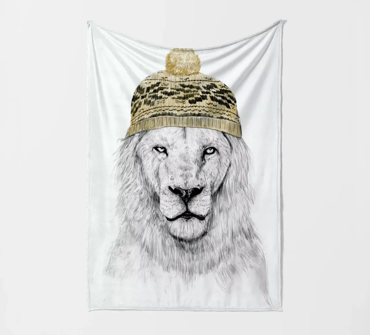 Winter is here fleece blanket by Balazs Solti